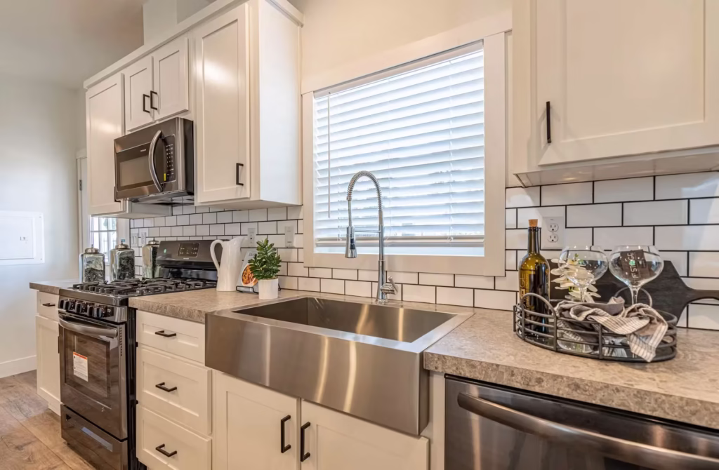model home village, floor‑plans, Clayton Tempo Seires Manufactured Homes, propane, porches, four‑bed models