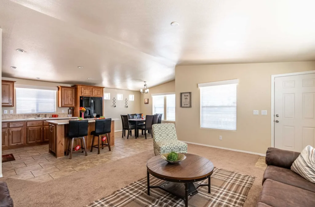 skirting and steps, porch upgrades, handicap‑access, manufactured, cavco phoenix westin porch manufactured homes, carport